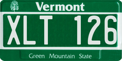 VT license plate XLT126