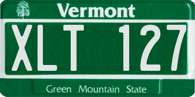 VT license plate XLT127