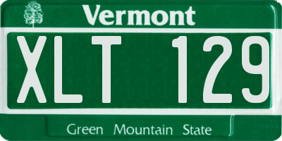 VT license plate XLT129