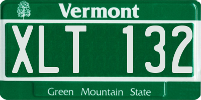 VT license plate XLT132