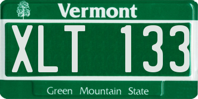 VT license plate XLT133