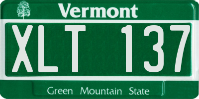 VT license plate XLT137