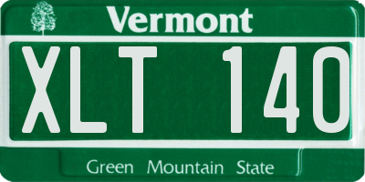 VT license plate XLT140
