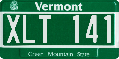 VT license plate XLT141