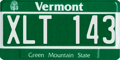 VT license plate XLT143