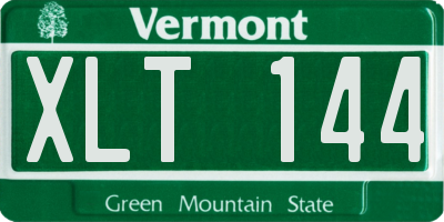 VT license plate XLT144