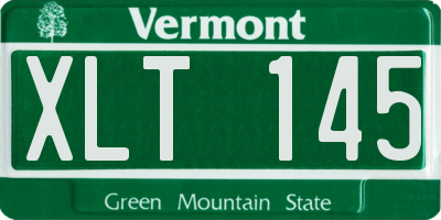 VT license plate XLT145