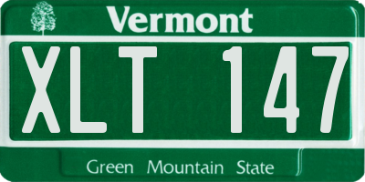 VT license plate XLT147