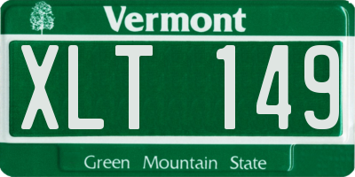 VT license plate XLT149