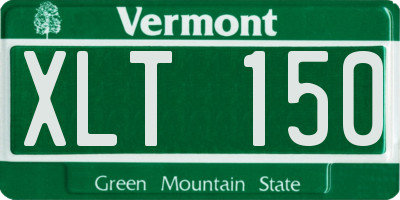 VT license plate XLT150