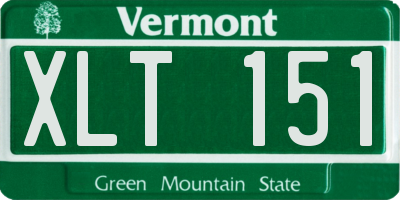 VT license plate XLT151