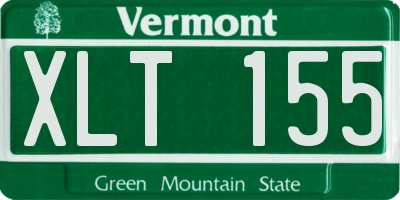 VT license plate XLT155