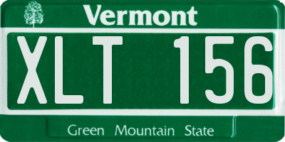 VT license plate XLT156