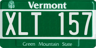 VT license plate XLT157