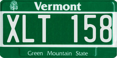 VT license plate XLT158