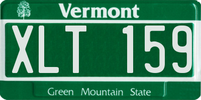 VT license plate XLT159