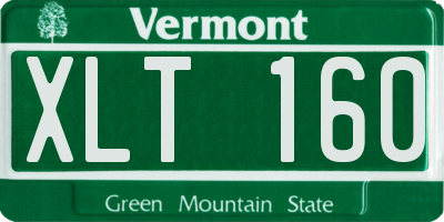 VT license plate XLT160