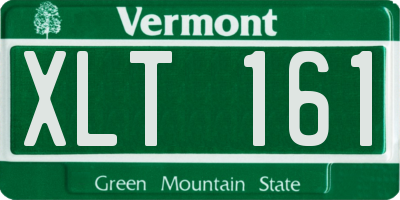 VT license plate XLT161