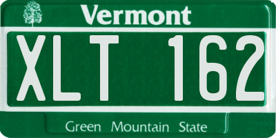 VT license plate XLT162