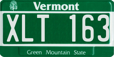VT license plate XLT163