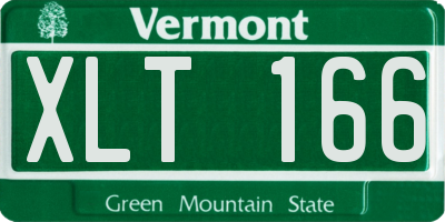 VT license plate XLT166
