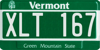 VT license plate XLT167