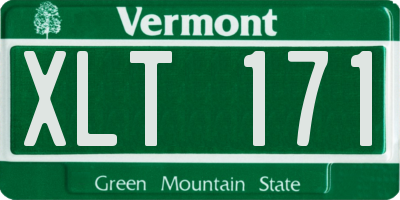 VT license plate XLT171