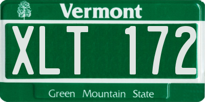 VT license plate XLT172