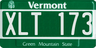 VT license plate XLT173