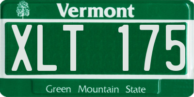 VT license plate XLT175