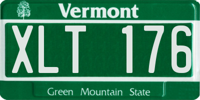 VT license plate XLT176