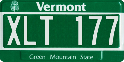 VT license plate XLT177