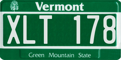 VT license plate XLT178