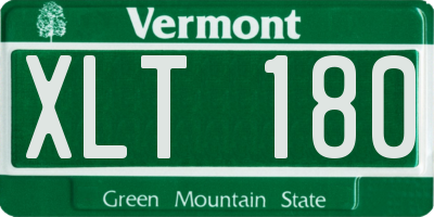 VT license plate XLT180