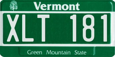 VT license plate XLT181