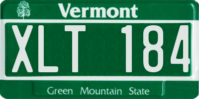 VT license plate XLT184
