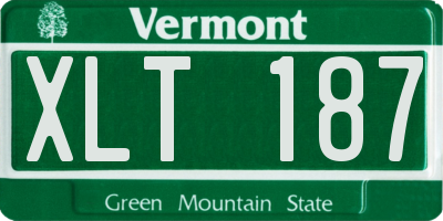VT license plate XLT187
