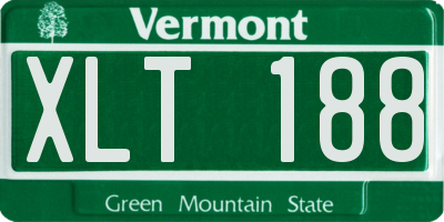 VT license plate XLT188