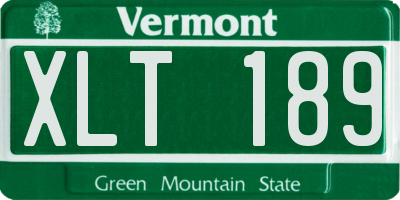VT license plate XLT189
