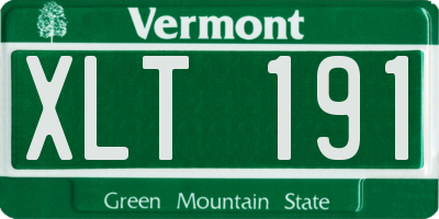 VT license plate XLT191