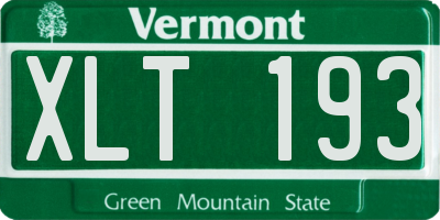 VT license plate XLT193
