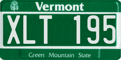 VT license plate XLT195