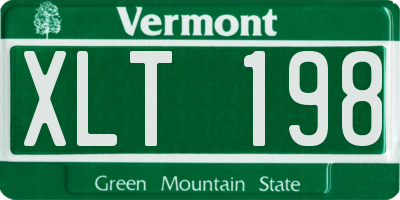 VT license plate XLT198