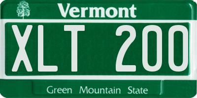 VT license plate XLT200
