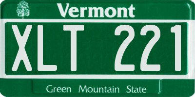 VT license plate XLT221