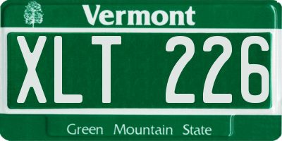 VT license plate XLT226
