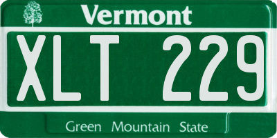 VT license plate XLT229