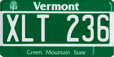 VT license plate XLT236