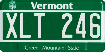 VT license plate XLT246