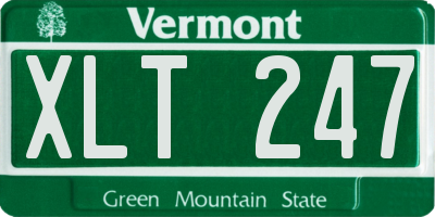 VT license plate XLT247